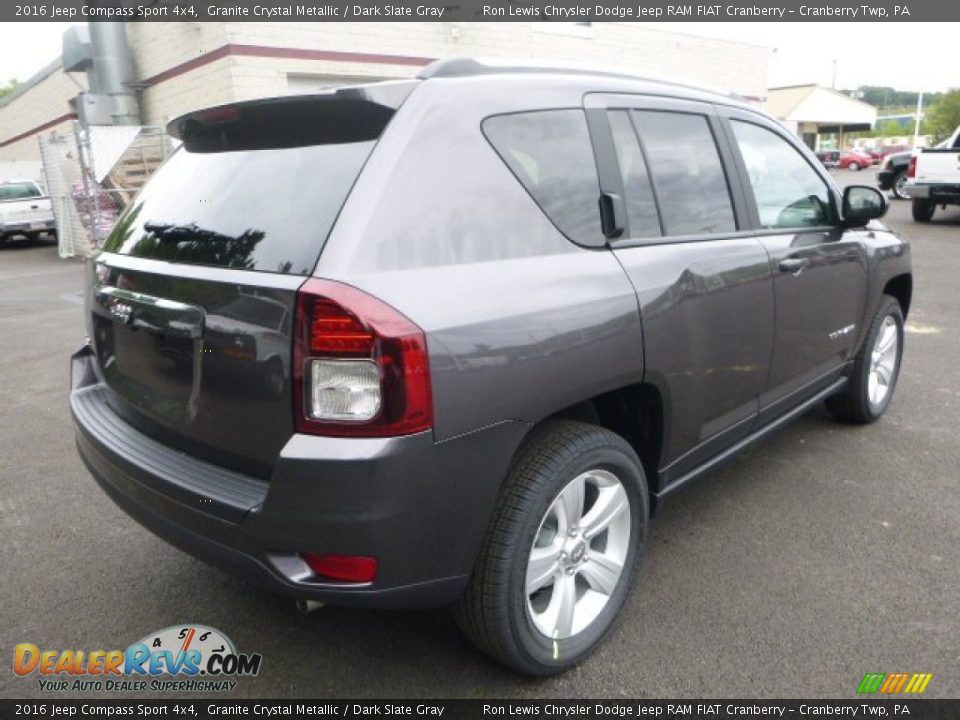 2016 Jeep Compass Sport 4x4 Granite Crystal Metallic / Dark Slate Gray Photo #6