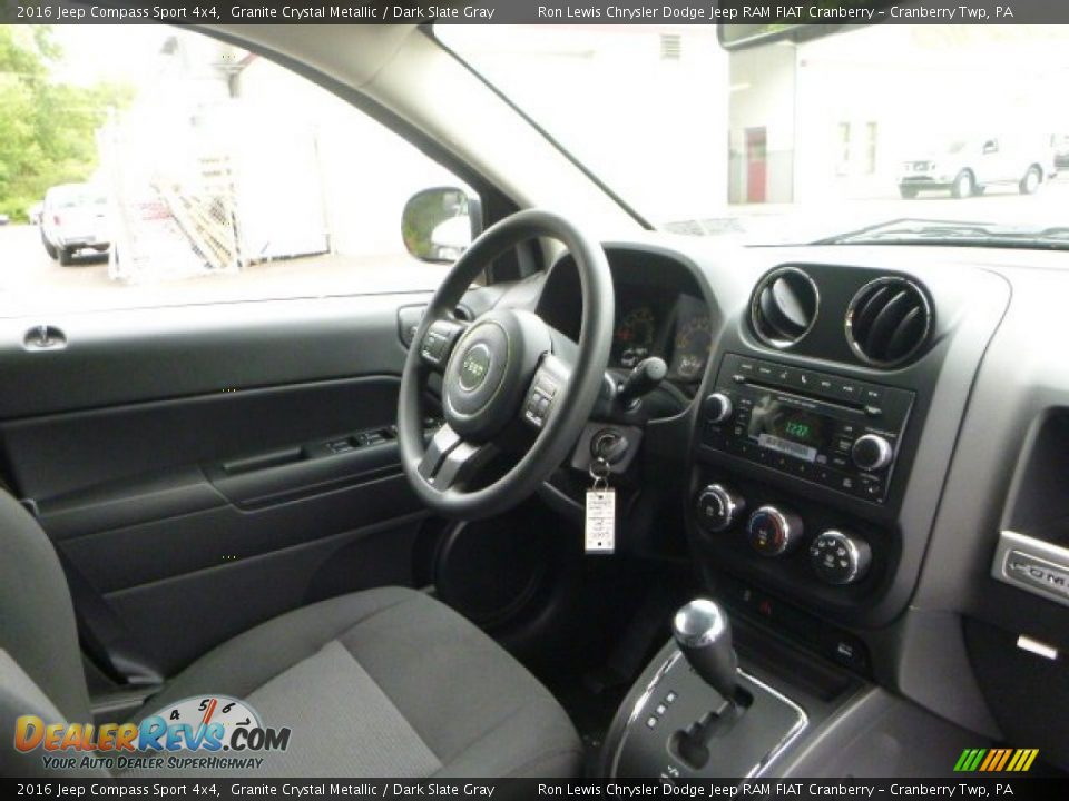 2016 Jeep Compass Sport 4x4 Granite Crystal Metallic / Dark Slate Gray Photo #10