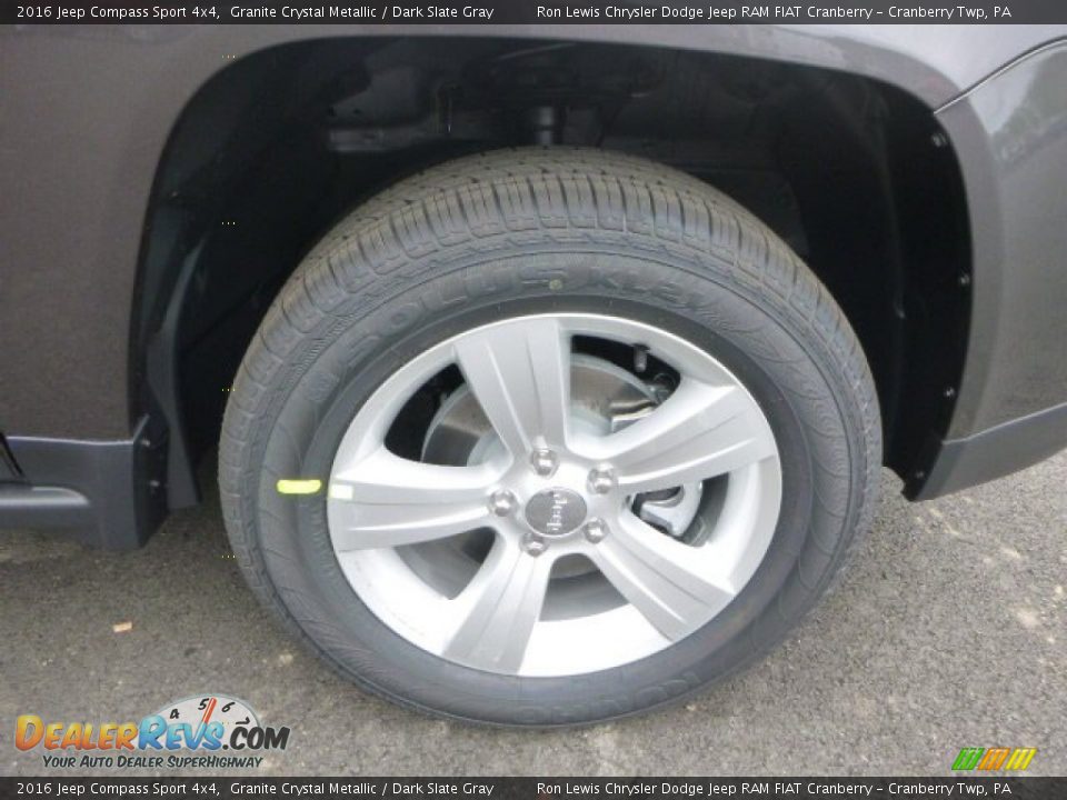 2016 Jeep Compass Sport 4x4 Granite Crystal Metallic / Dark Slate Gray Photo #12