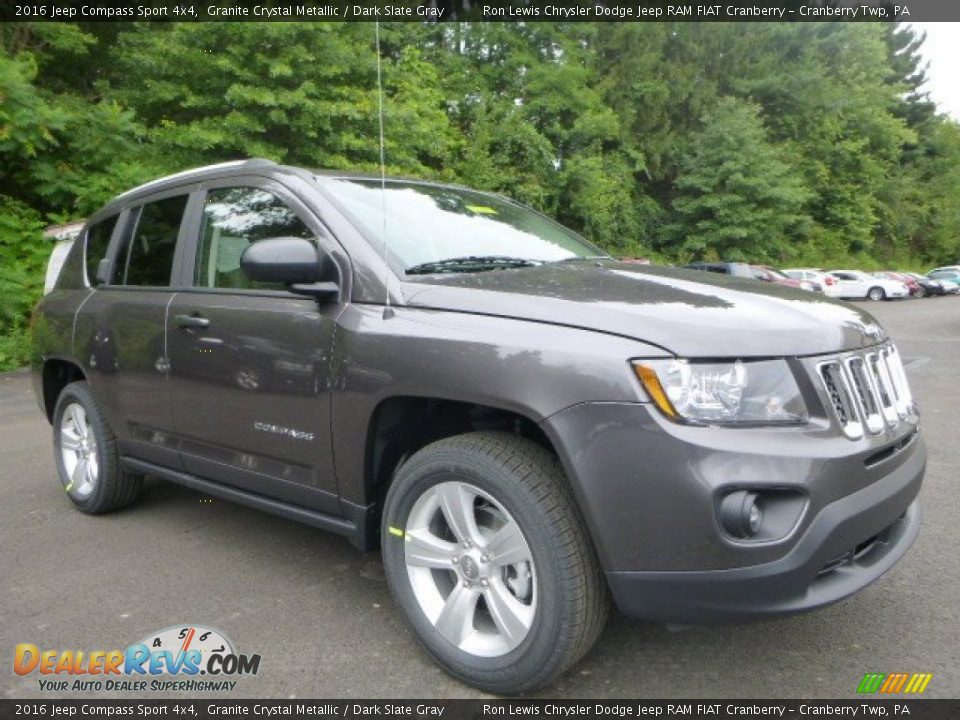 2016 Jeep Compass Sport 4x4 Granite Crystal Metallic / Dark Slate Gray Photo #13