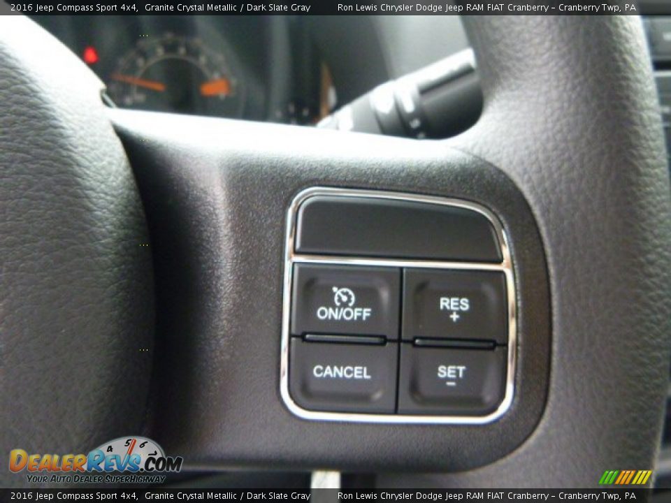 2016 Jeep Compass Sport 4x4 Granite Crystal Metallic / Dark Slate Gray Photo #18