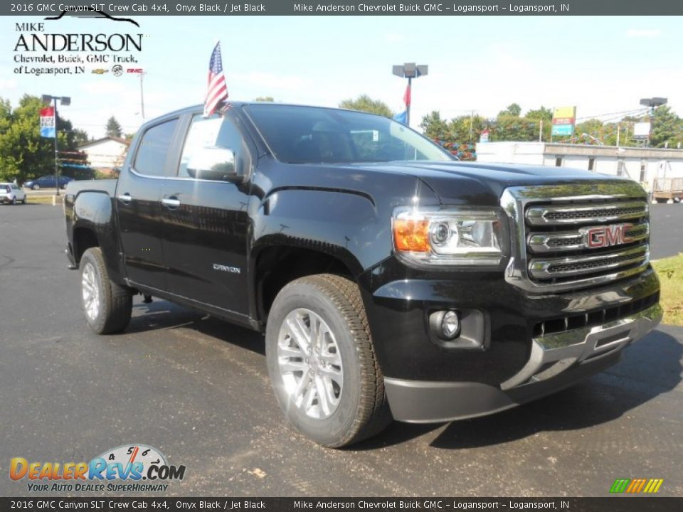 2016 GMC Canyon SLT Crew Cab 4x4 Onyx Black / Jet Black Photo #1