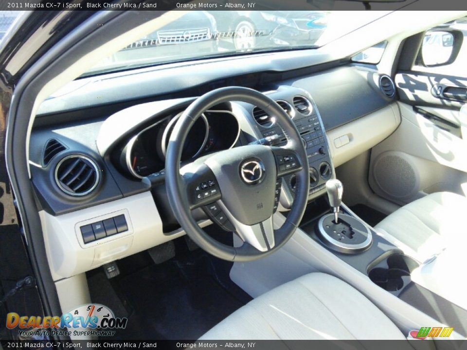 2011 Mazda CX-7 i Sport Black Cherry Mica / Sand Photo #8