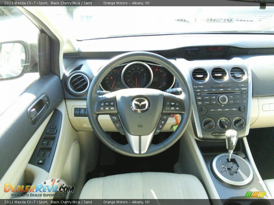 2011 Mazda CX-7 i Sport Black Cherry Mica / Sand Photo #9