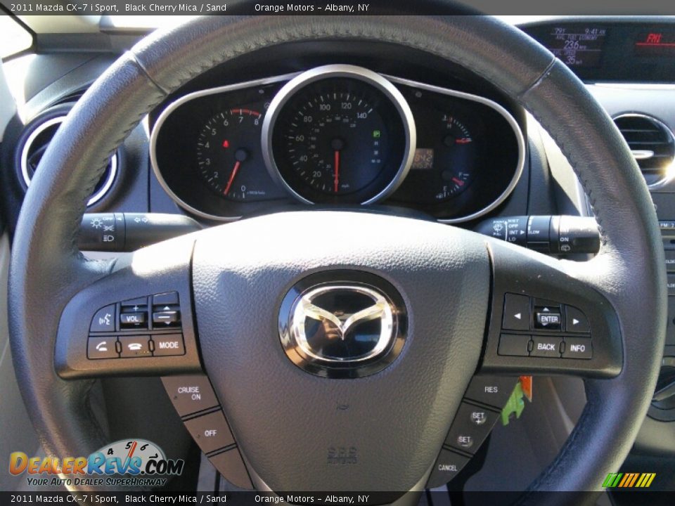 2011 Mazda CX-7 i Sport Black Cherry Mica / Sand Photo #10