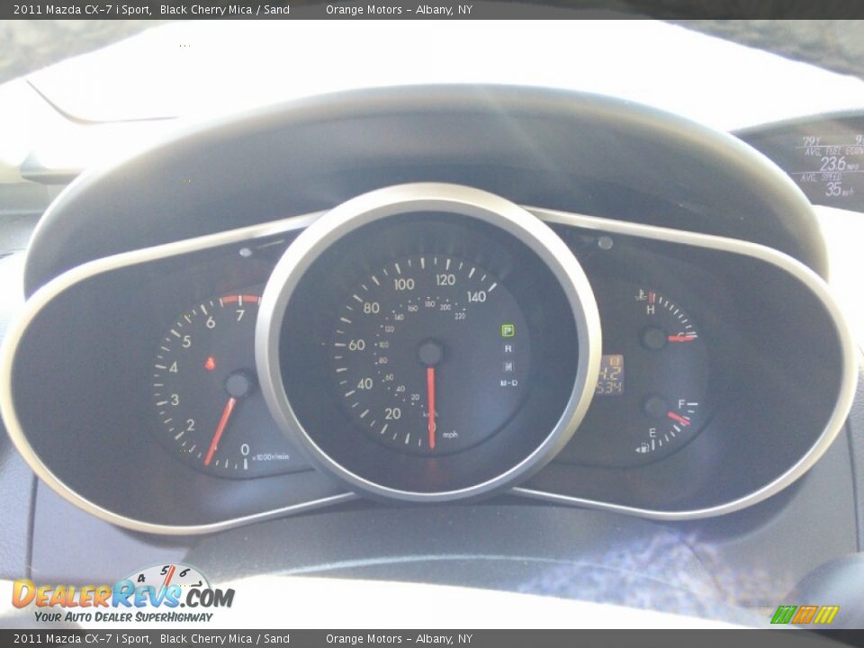 2011 Mazda CX-7 i Sport Black Cherry Mica / Sand Photo #11