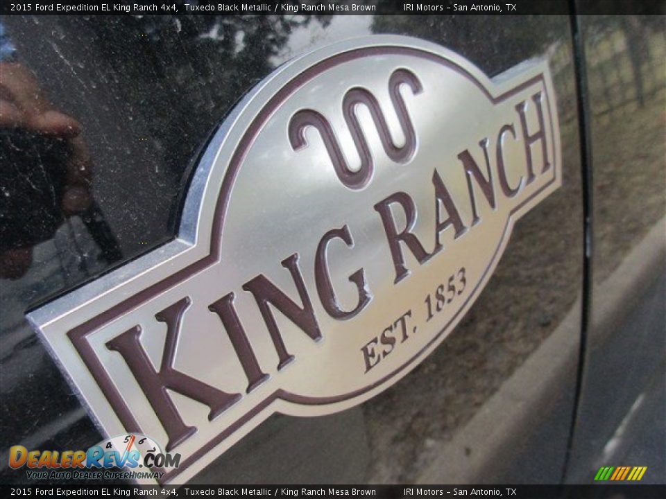 2015 Ford Expedition EL King Ranch 4x4 Tuxedo Black Metallic / King Ranch Mesa Brown Photo #3