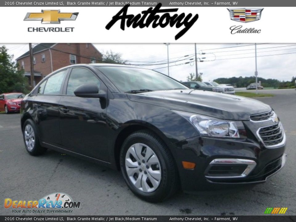 2016 Chevrolet Cruze Limited LS Black Granite Metallic / Jet Black/Medium Titanium Photo #1