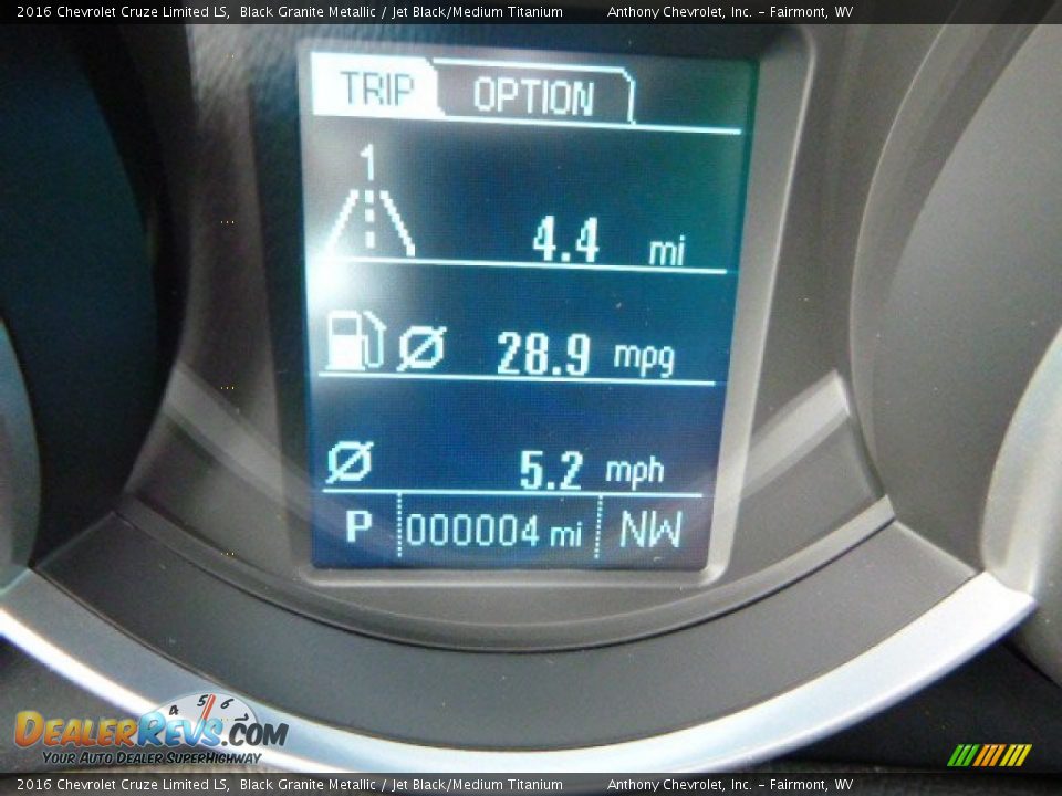 2016 Chevrolet Cruze Limited LS Black Granite Metallic / Jet Black/Medium Titanium Photo #18