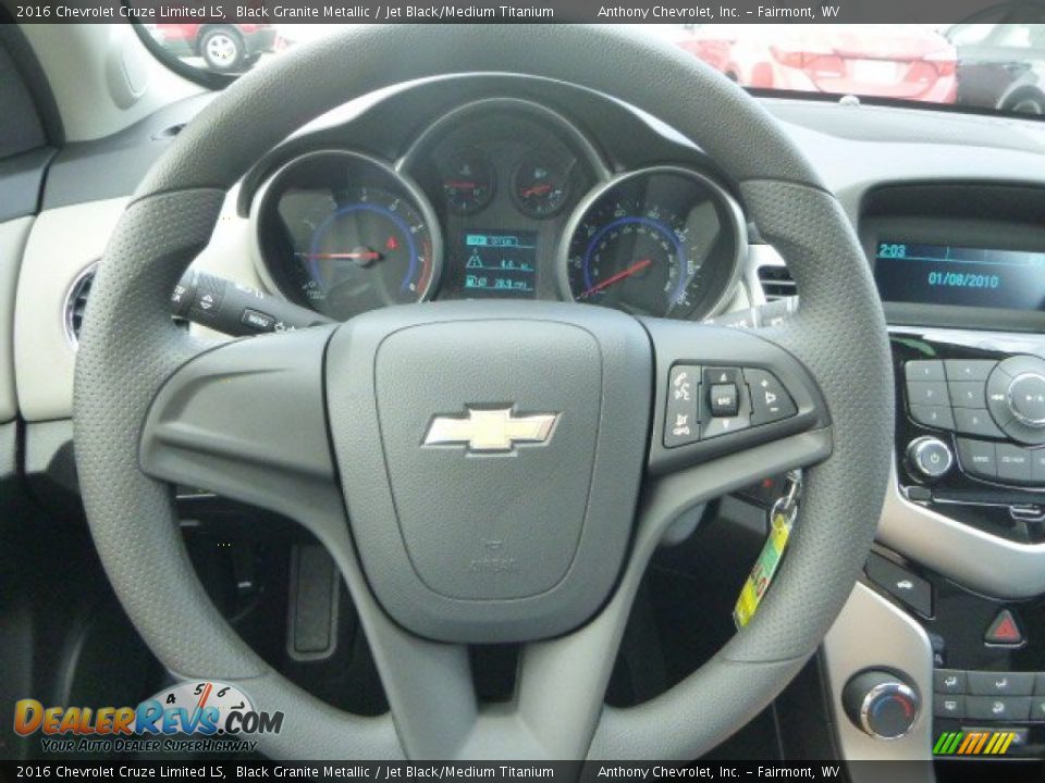 2016 Chevrolet Cruze Limited LS Black Granite Metallic / Jet Black/Medium Titanium Photo #20