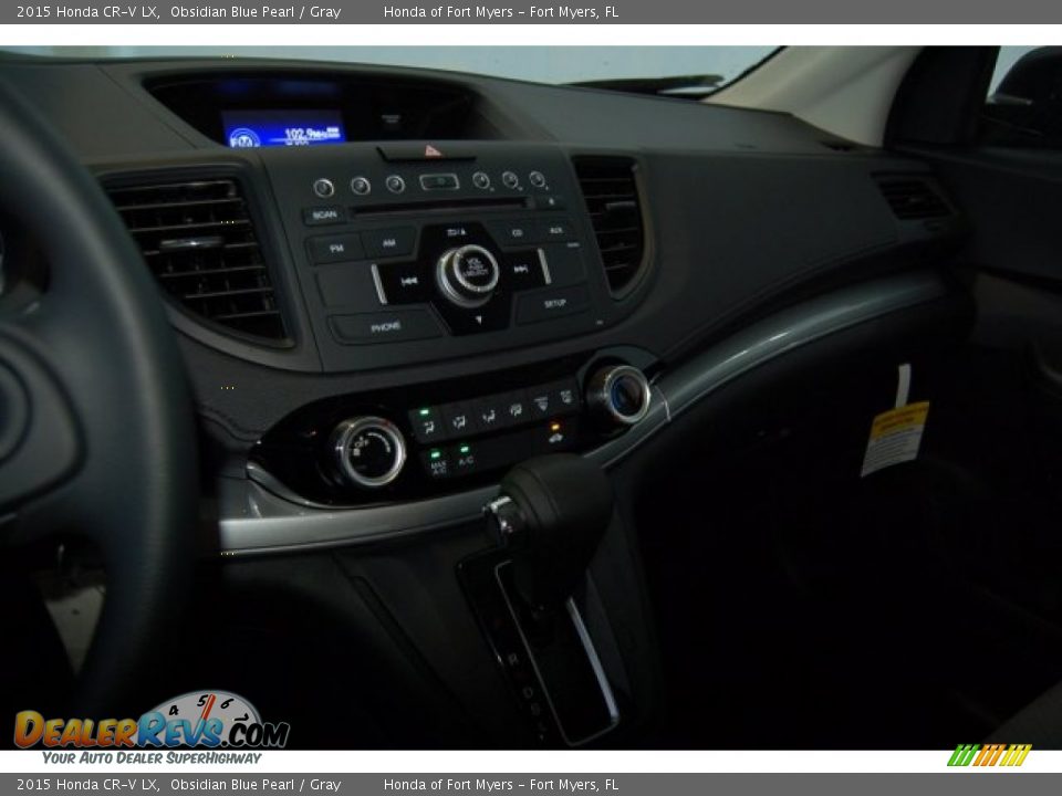 2015 Honda CR-V LX Obsidian Blue Pearl / Gray Photo #12