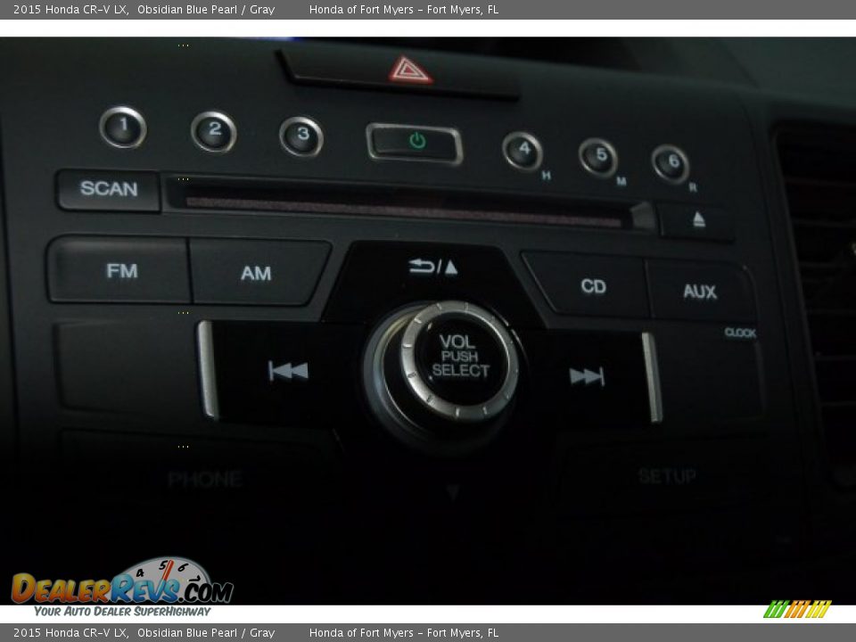 2015 Honda CR-V LX Obsidian Blue Pearl / Gray Photo #14