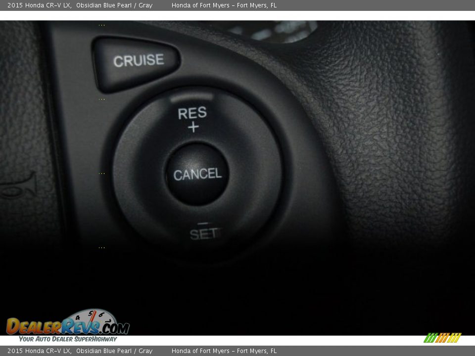 2015 Honda CR-V LX Obsidian Blue Pearl / Gray Photo #17