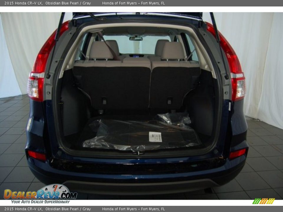 2015 Honda CR-V LX Obsidian Blue Pearl / Gray Photo #22