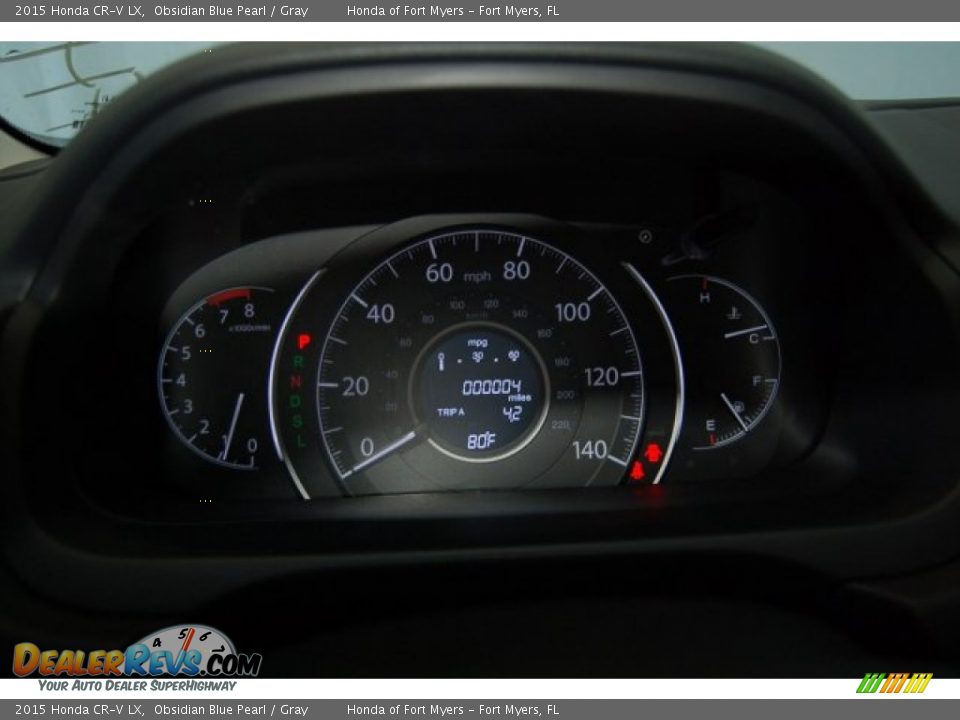 2015 Honda CR-V LX Obsidian Blue Pearl / Gray Photo #26