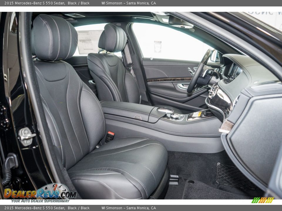 2015 Mercedes-Benz S 550 Sedan Black / Black Photo #2