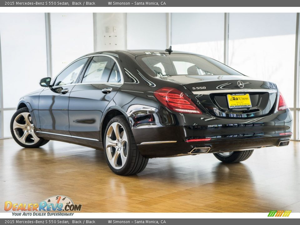 2015 Mercedes-Benz S 550 Sedan Black / Black Photo #3