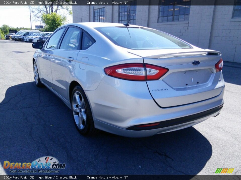 2014 Ford Fusion SE Ingot Silver / Charcoal Black Photo #4