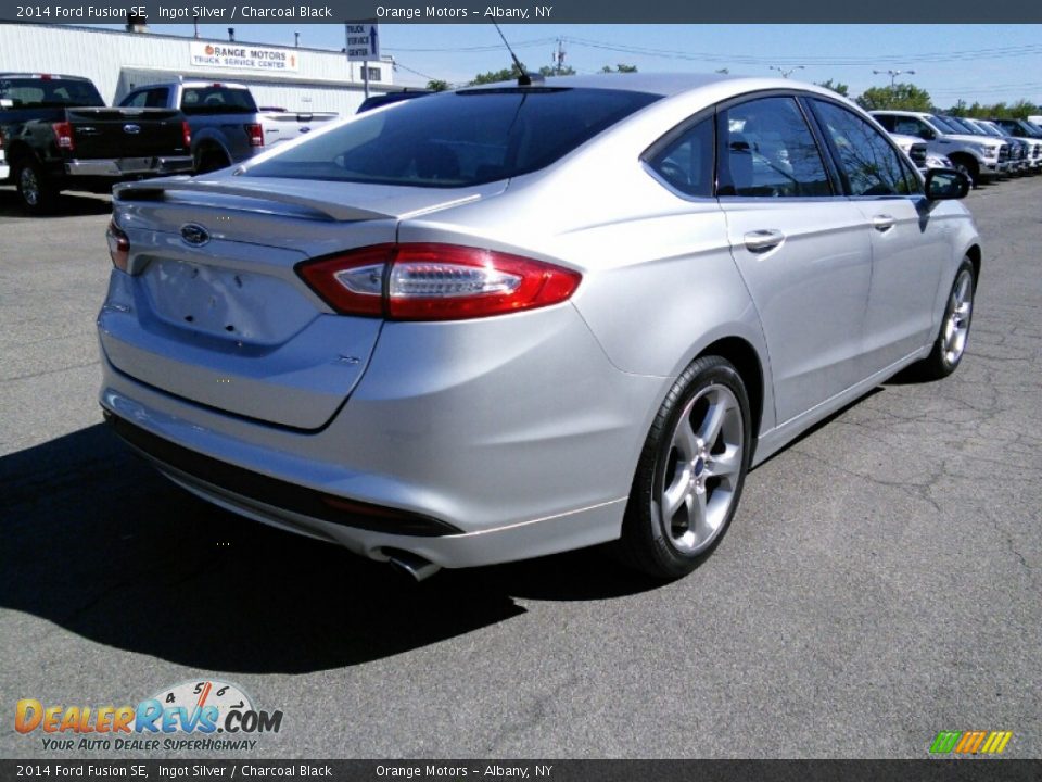 2014 Ford Fusion SE Ingot Silver / Charcoal Black Photo #5