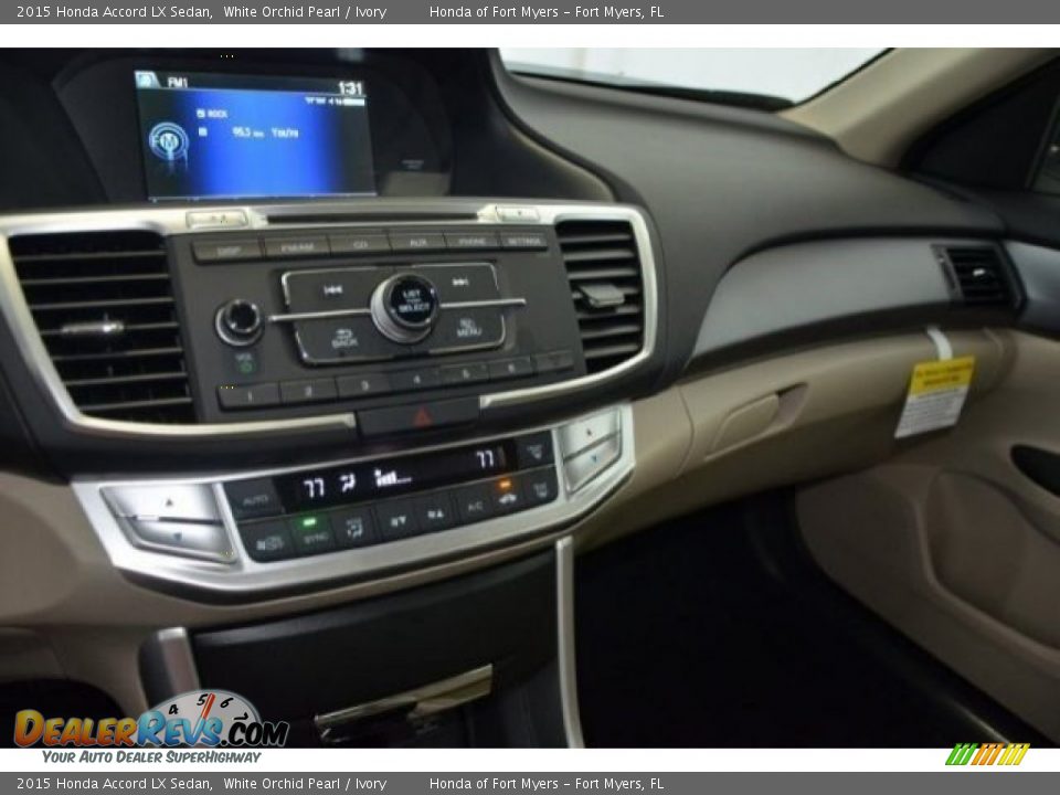 2015 Honda Accord LX Sedan White Orchid Pearl / Ivory Photo #11