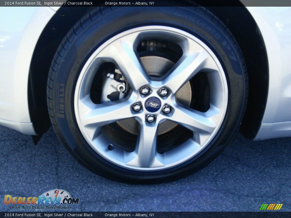 2014 Ford Fusion SE Ingot Silver / Charcoal Black Photo #6