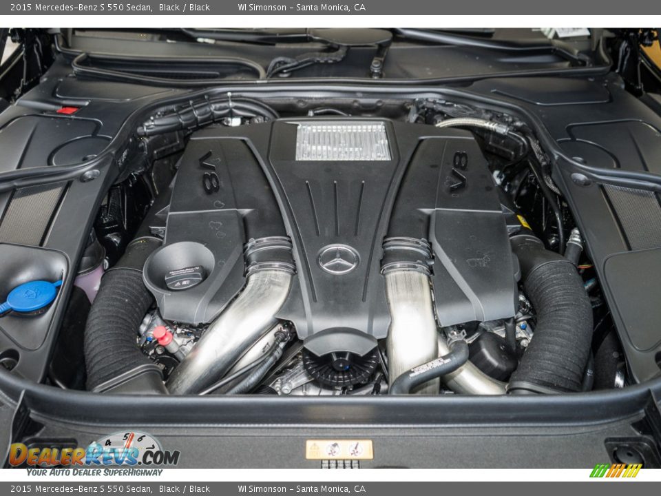 2015 Mercedes-Benz S 550 Sedan Black / Black Photo #9
