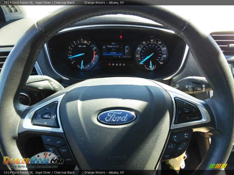 2014 Ford Fusion SE Ingot Silver / Charcoal Black Photo #10