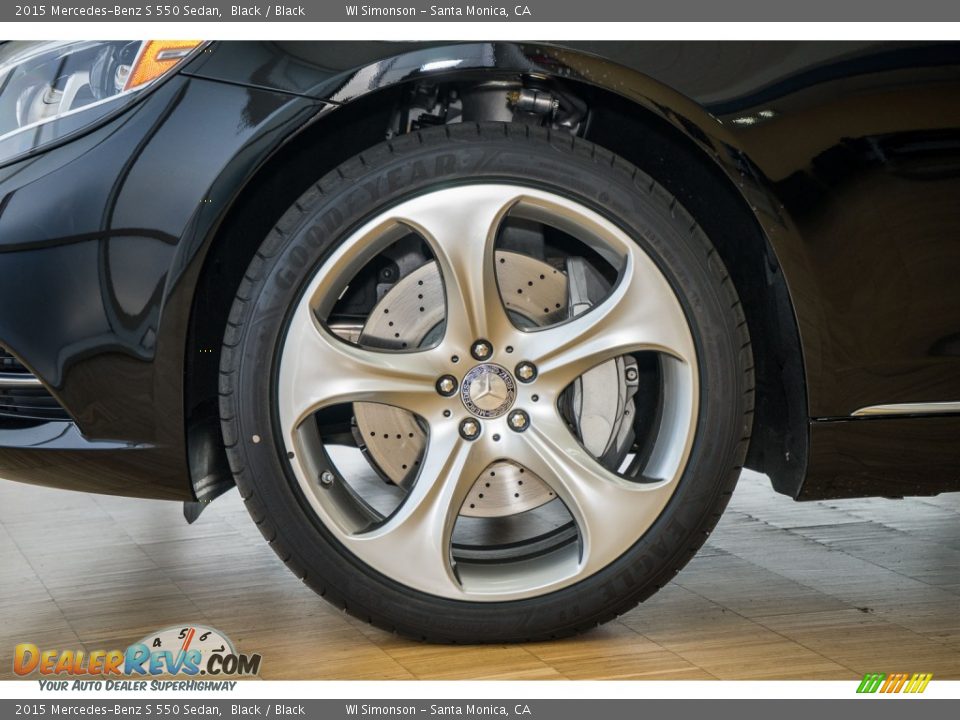 2015 Mercedes-Benz S 550 Sedan Black / Black Photo #10