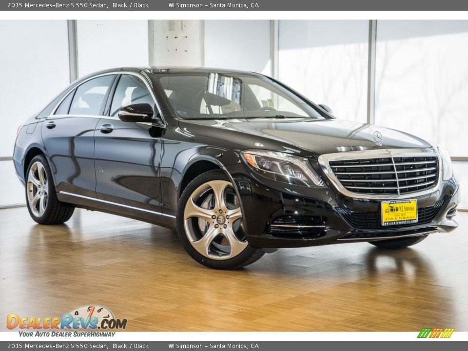 2015 Mercedes-Benz S 550 Sedan Black / Black Photo #12