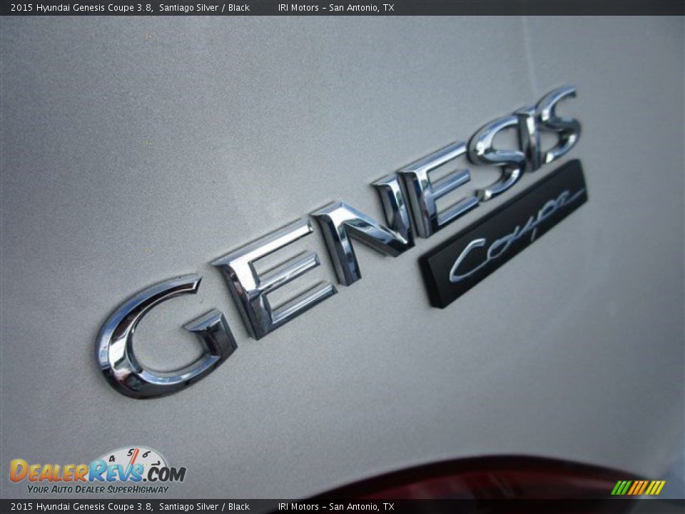 2015 Hyundai Genesis Coupe 3.8 Santiago Silver / Black Photo #4