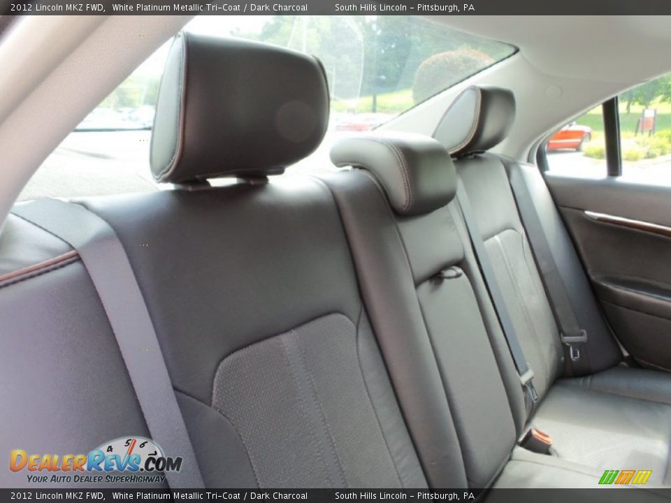2012 Lincoln MKZ FWD White Platinum Metallic Tri-Coat / Dark Charcoal Photo #7