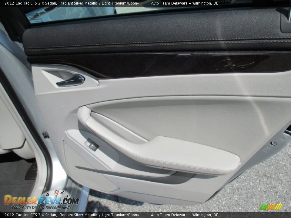 2012 Cadillac CTS 3.0 Sedan Radiant Silver Metallic / Light Titanium/Ebony Photo #21
