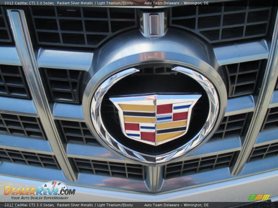 2012 Cadillac CTS 3.0 Sedan Radiant Silver Metallic / Light Titanium/Ebony Photo #23