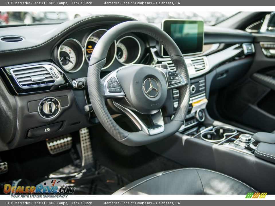 Black Interior - 2016 Mercedes-Benz CLS 400 Coupe Photo #8