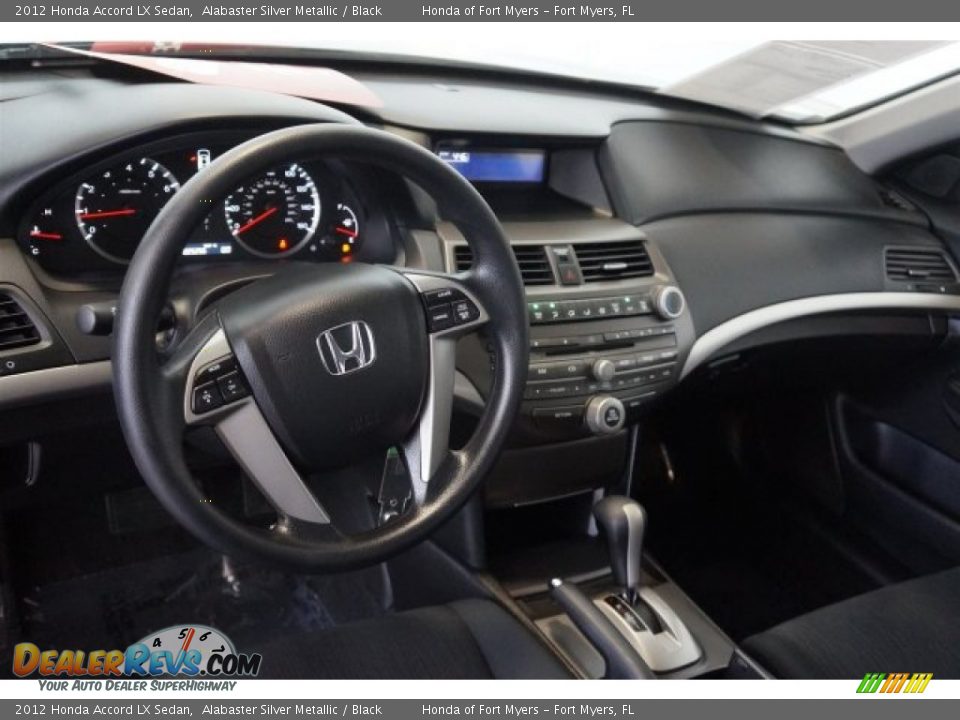 2012 Honda Accord LX Sedan Alabaster Silver Metallic / Black Photo #11