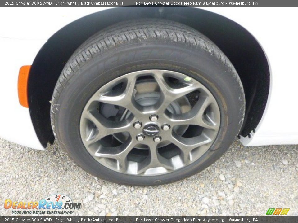 2015 Chrysler 300 S AWD Bright White / Black/Ambassador Blue Photo #2