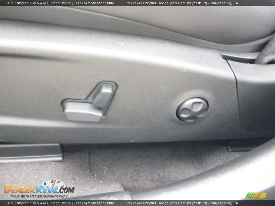 2015 Chrysler 300 S AWD Bright White / Black/Ambassador Blue Photo #16