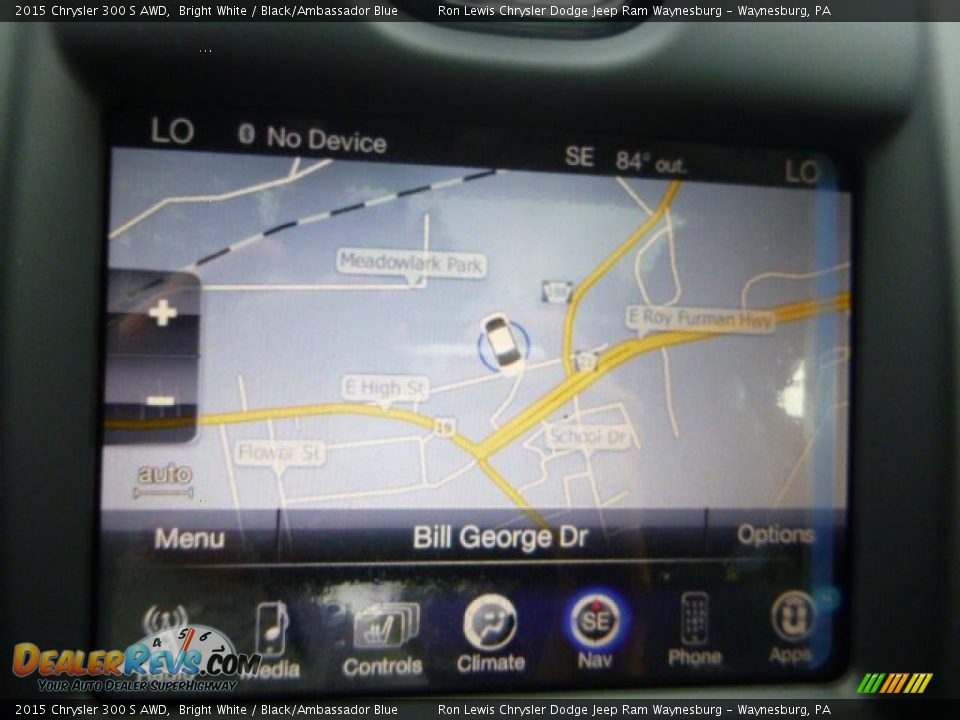2015 Chrysler 300 S AWD Bright White / Black/Ambassador Blue Photo #18