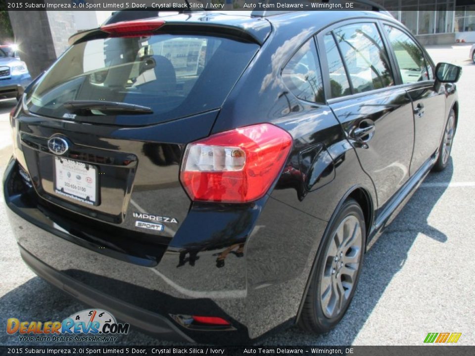 2015 Subaru Impreza 2.0i Sport Limited 5 Door Crystal Black Silica / Ivory Photo #6