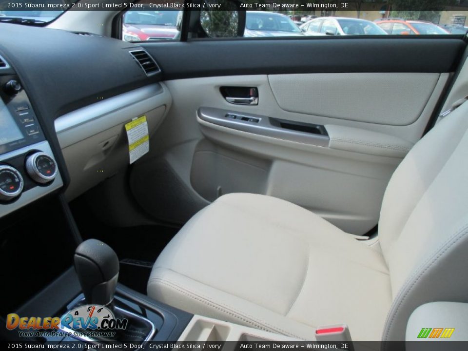 2015 Subaru Impreza 2.0i Sport Limited 5 Door Crystal Black Silica / Ivory Photo #11