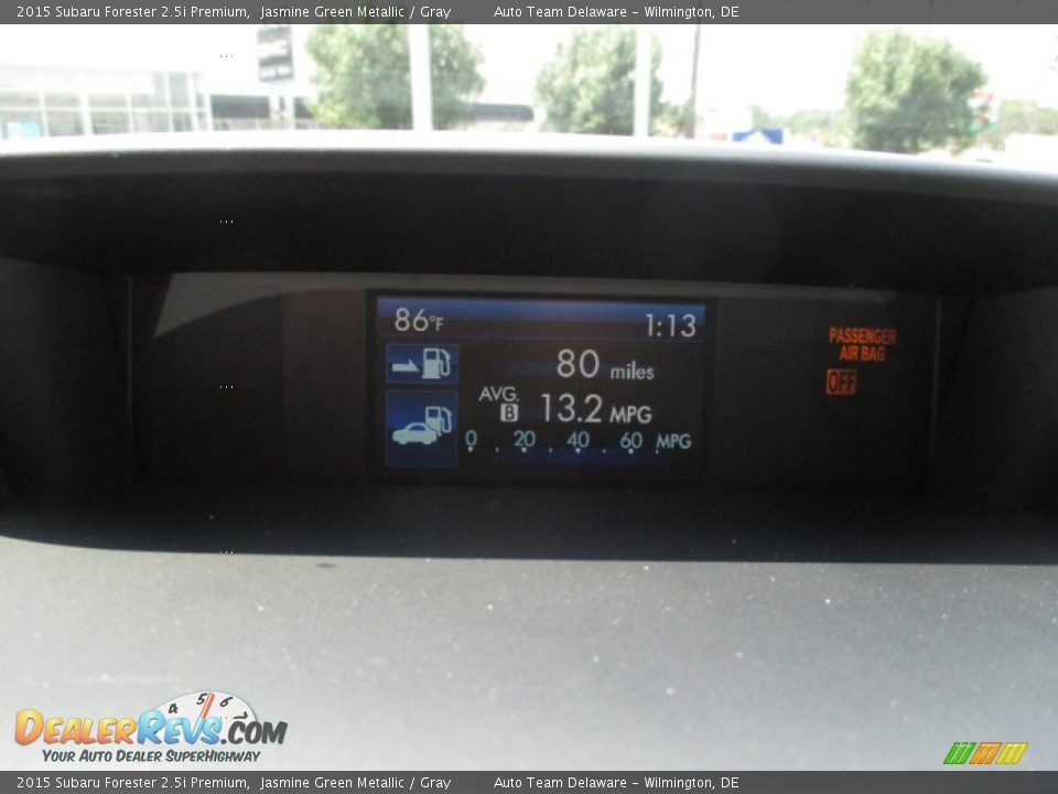 2015 Subaru Forester 2.5i Premium Jasmine Green Metallic / Gray Photo #9