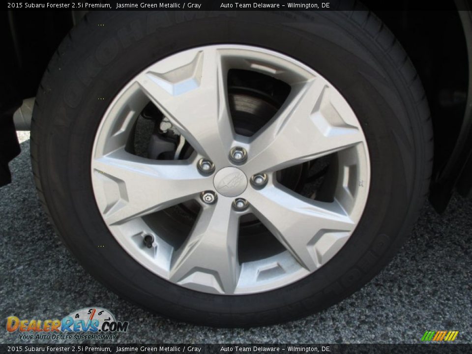 2015 Subaru Forester 2.5i Premium Jasmine Green Metallic / Gray Photo #12