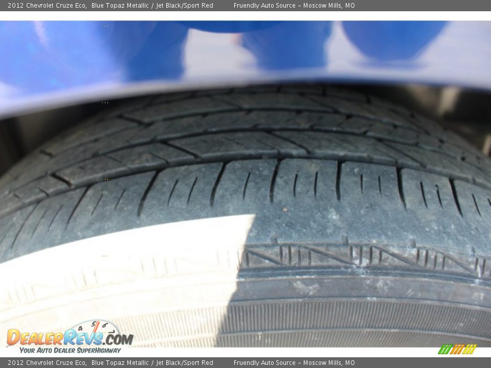 2012 Chevrolet Cruze Eco Blue Topaz Metallic / Jet Black/Sport Red Photo #18