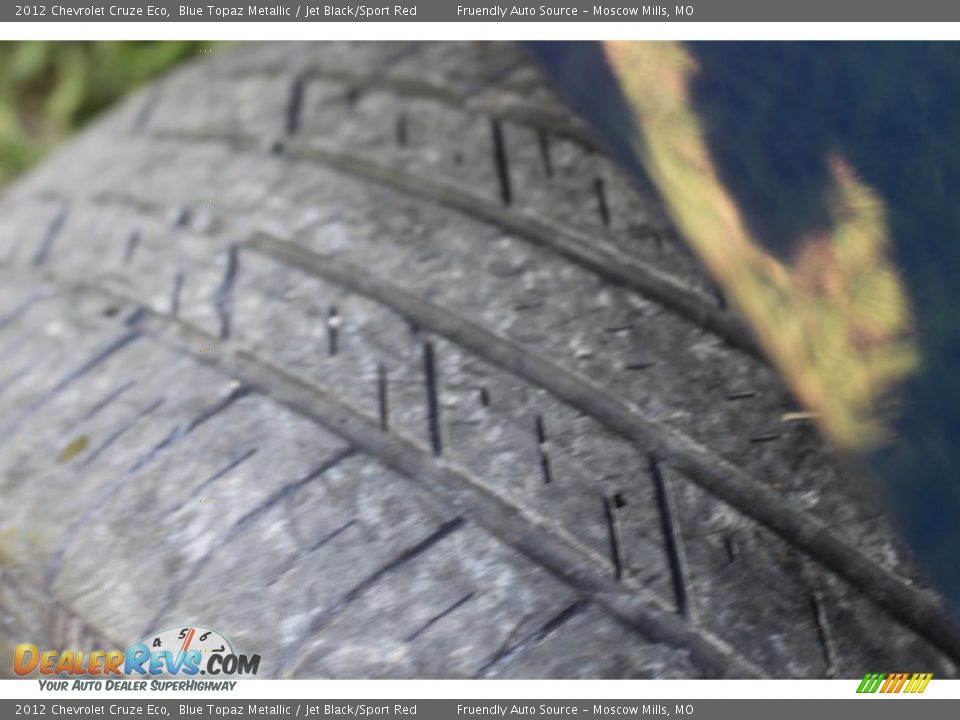 2012 Chevrolet Cruze Eco Blue Topaz Metallic / Jet Black/Sport Red Photo #19