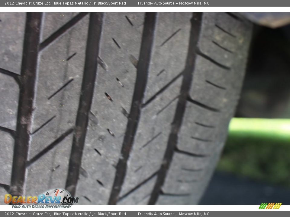 2012 Chevrolet Cruze Eco Blue Topaz Metallic / Jet Black/Sport Red Photo #20