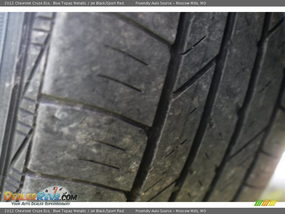 2012 Chevrolet Cruze Eco Blue Topaz Metallic / Jet Black/Sport Red Photo #21