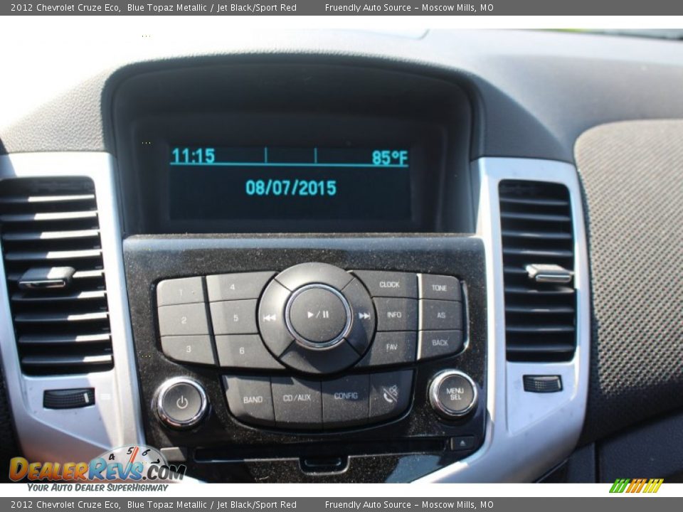 2012 Chevrolet Cruze Eco Blue Topaz Metallic / Jet Black/Sport Red Photo #25