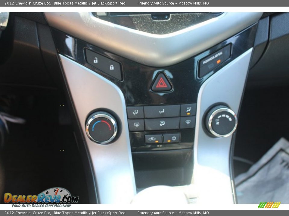 2012 Chevrolet Cruze Eco Blue Topaz Metallic / Jet Black/Sport Red Photo #27