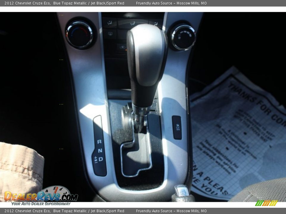 2012 Chevrolet Cruze Eco Blue Topaz Metallic / Jet Black/Sport Red Photo #28