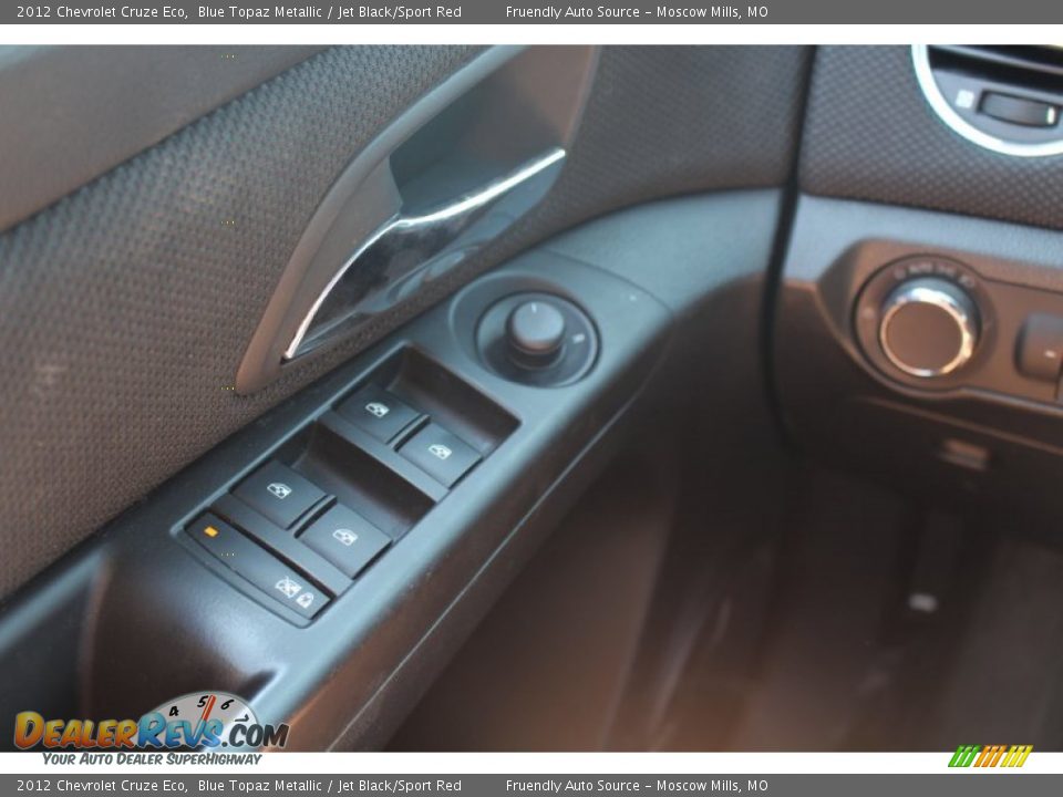 2012 Chevrolet Cruze Eco Blue Topaz Metallic / Jet Black/Sport Red Photo #31